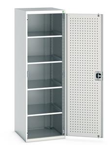 Bott Tool Storage Cupboards for workshops with Shelves and or Perfo Doors Bott Perfo Door Cupboard 650Wx650Dx2000mmH - 4 Shelves